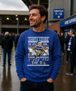 Santa Loves The R's QPR Blue Christmas Jumper - Image 3