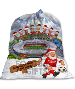 Arsenal Santa Stop Here Christmas Santa Sack - Image 2