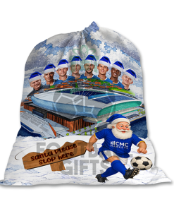 Everton Santa Stop Here Christmas Santa Sack - Image 2