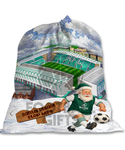 Hibernian Santa Stop Here Christmas Santa Sack - Image 2