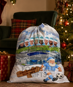 Man City Santa Stop Here Christmas Santa Sack