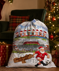 Man Utd Santa Stop Here Christmas Santa Sack