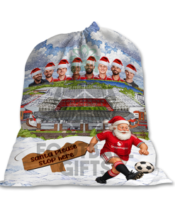 Man Utd Santa Stop Here Christmas Santa Sack - Image 2