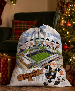 Notts County Santa Stop Here Christmas Santa Sack
