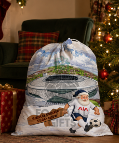 Spurs Santa Stop Here Christmas Santa Sack