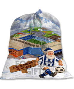 West Brom Santa Stop Here Christmas Santa Sack - Image 2