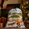 Wolves Santa Stop Here Christmas Santa Sack
