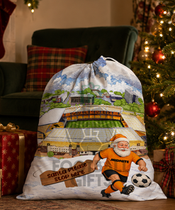 Wolves Santa Stop Here Christmas Santa Sack