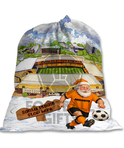 Wolves Santa Stop Here Christmas Santa Sack - Image 2