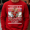 Santa Is A Saint Southampton Red Christmas Jumper