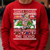 Santa Loves The Boro Stevenage Red Christmas Jumper