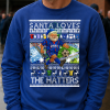Santa Loves The Hatters Stockport County Blue Christmas Jumper