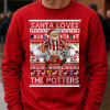 Santa Loves The Potters Stoke City Red Christmas Jumper