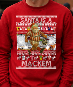 Santa Is A Mackem Sunderland Red Christmas Jumper