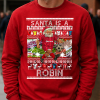 Santa Is A Robin Swindon Town Red Christmas Jumper