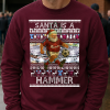 Santa Is A Hammer West Ham Burgundy Christmas Jumper