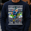 Santa Loves The Blues Wycombe Navy Christmas Jumper