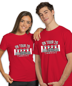 Mackem In Milan On Tour 2026 Red T-Shirt Sunderland Design 1 - Image 4