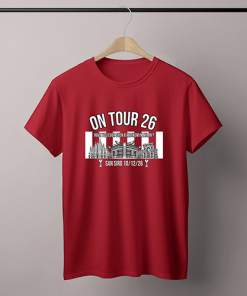 Mackem In Milan On Tour 2026 Red T-Shirt Sunderland Design 1 - Image 3