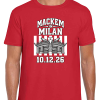 Mackem In Milan 10.12.26 Red T-Shirt Sunderland Design 2