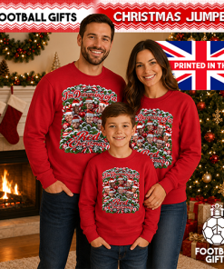 I'm Dreaming Of A Red Christmas Red Arsenal Christmas Jumper - Image 4