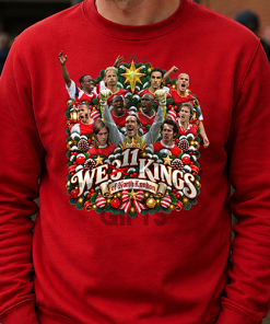 We 11 Kings Of North London Arsenal Red Christmas Jumper