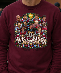 We 11 Kings Of The Villa Aston Villa Burgundy Christmas Jumper
