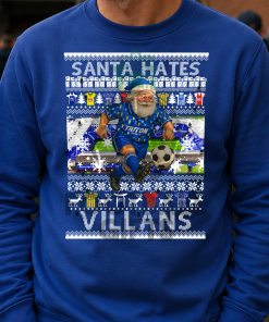 Santa Hates Villans Blue Birmingham City Christmas Jumper