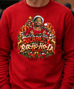 The FG Christmas Jumper Collection Bradley Bar Ho Ho La Red Liverpool Christmas Jumper Barcola