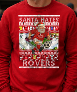 Santa Hates Rovers Red Bristol City Christmas Jumper