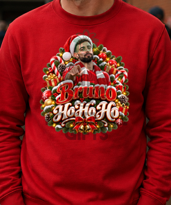 The FG Christmas Jumper Collection Bruno Ho Ho Ho Fernandes Red Man Utd Christmas Jumper