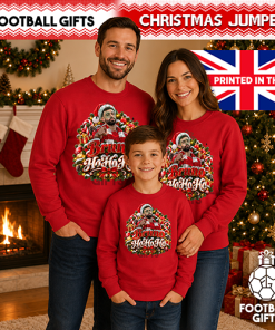 The FG Christmas Jumper Collection Bruno Ho Ho Ho Fernandes Red Man Utd Christmas Jumper - Image 3