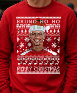 Bruno Ho Ho Merry Christmas Red Christmas Jumper Bruno Guimaraes Arsenal Jumper