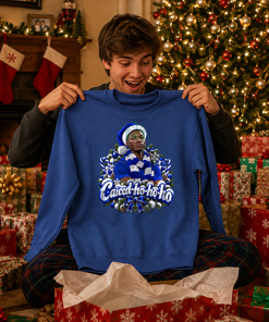 The FG Christmas Jumper Collection Caiced Ho Ho Ho Blue Chelsea Christmas Jumper - Image 4