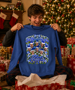 I'm Dreaming Of A Blue Christmas Chelsea Blue Christmas Jumper - Image 3