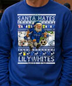 Santa Hates Lilywhites Chelsea Blue Christmas Jumper