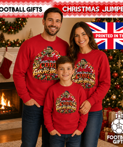 The FG Christmas Jumper Collection Cody Gak Ho Ho Ho Red Liverpool Christmas Jumper - Image 3