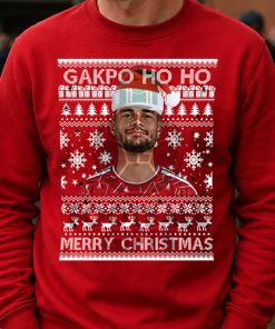 Gakpo Ho Ho Red Christmas Jumper Cody Gakpo Liverpool Jumper