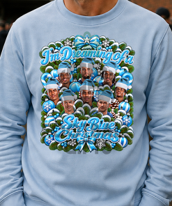 I'm Dreaming Of A Sky Blue Christmas Coventry Sky Blue Christmas Jumper