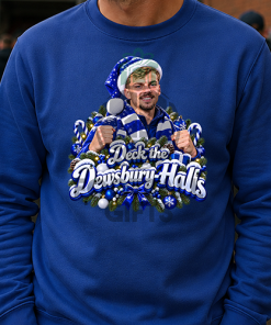 The FG Christmas Jumper Collection Deck The Dewsbury-Halls Blue Everton Christmas Jumper