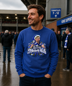 The FG Christmas Jumper Collection Deck The Dewsbury-Halls Blue Everton Christmas Jumper - Image 2
