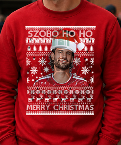Szobo Ho Ho Merry Christmas Red Christmas Jumper Dominik Szoboszlai Liverpool Jumper