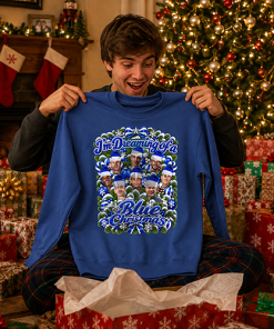 I'm Dreaming Of A Blue Christmas Everton Blue Christmas Jumper - Image 4
