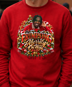 The FG Christmas Jumper Collection Frimpong Merrily On High Red Liverpool Christmas Jumper