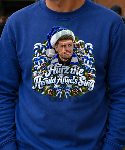 The FG Christmas Jumper Collection Hürz the Herald Angels Sing Blue Brighton Christmas Jumper