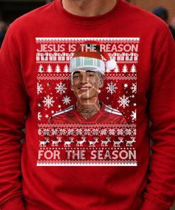 Jesus Is The Reason For The Season Red Christmas Jumper Nottingham Forest Jumper