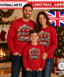 The FG Christmas Jumper Collection I'm Dreaming Of A Gibbs-White Christmas Red Forest Christmas Jumper - Image 3