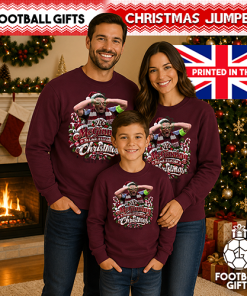 The FG Christmas Jumper Collection It's McGinning To Look Like Christmas Burgundy Villa Christmas Jumper - Image 3