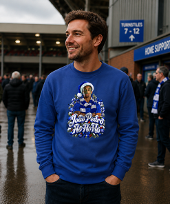 The FG Christmas Jumper Collection João Pedro Ho Ho Ho Blue Chelsea Christmas Jumper - Image 4