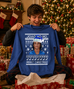 João Ho Ho Blue Christmas Jumper João Pedro Chelsea Jumper - Image 4